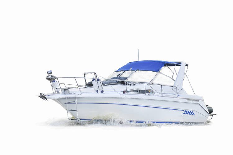 Lancha con casco en 'V'